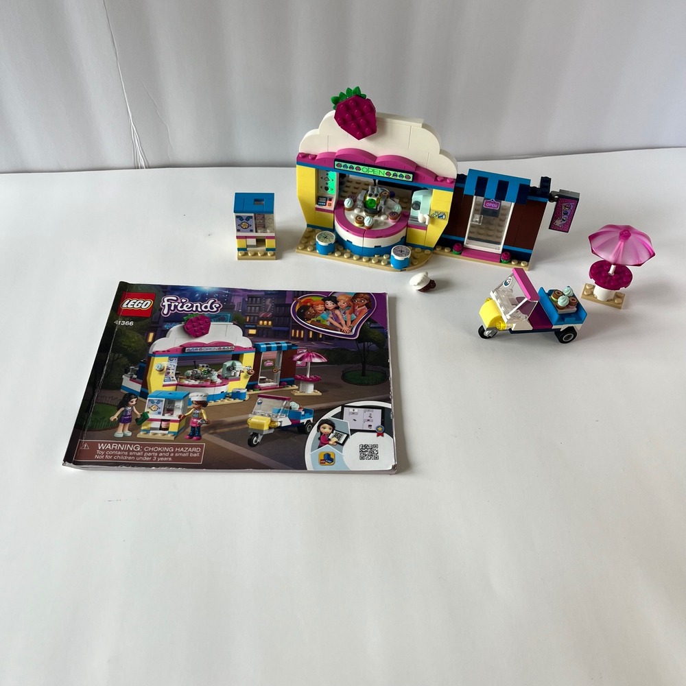 LEGO Friends Olivias Cupcake Cafe 41366 Building Set‎ with Manual No Minifigures